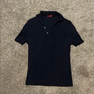 Men's Black Polo Shirt Prada